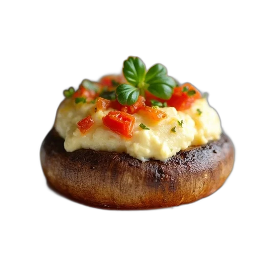 food, crown, photorealistic, 3d render transparent PNG cut-out