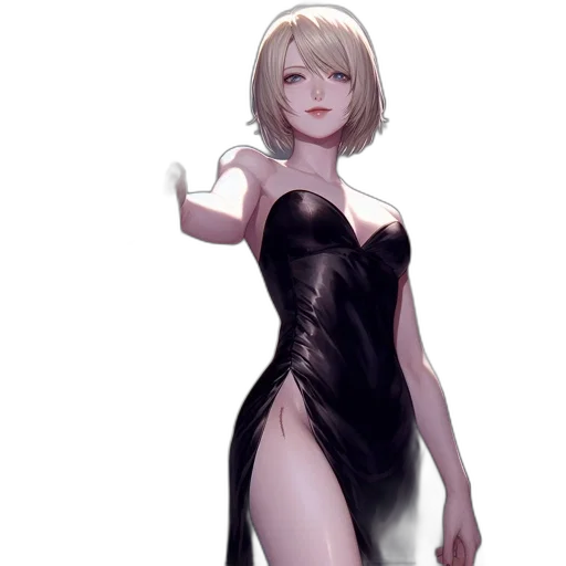 dress, staff, robot, weapon transparent PNG cut-out