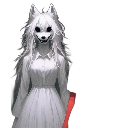 dress, staff, mask, creature transparent PNG cut-out