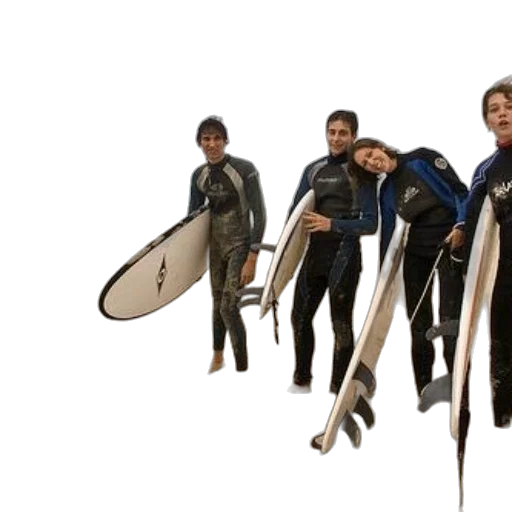 staff, underwater, group, surfers transparent PNG cut-out
