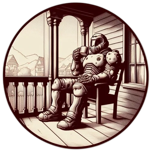 robot, furniture, comic book art, concept art transparent PNG cut-out