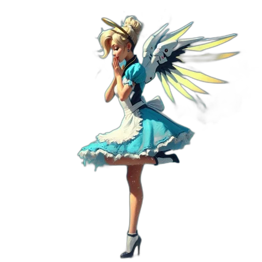staff, dress, hat, concept art transparent PNG cut-out
