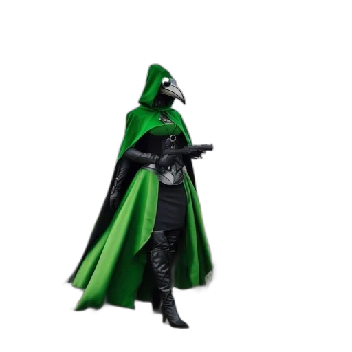 staff, mask, jacket, weapon transparent PNG cut-out