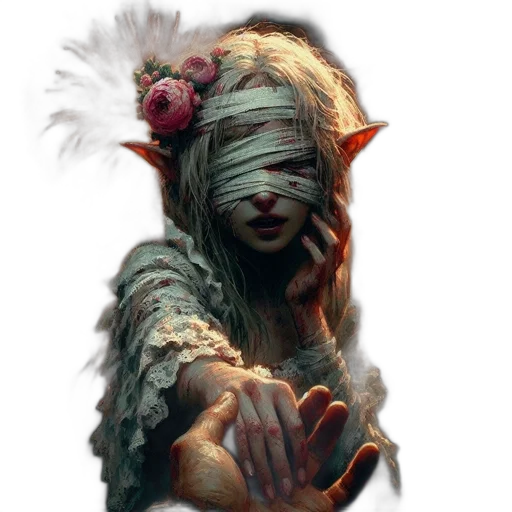 mask, face, creature, staff transparent PNG cut-out