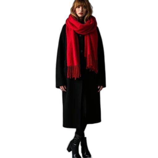 staff, jacket, red, dark transparent PNG cut-out