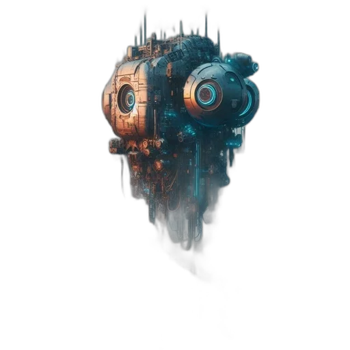 robot, mask, face, creature transparent PNG cut-out