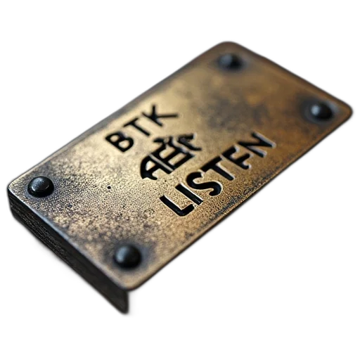 3d render, keep, calm, listen transparent PNG cut-out