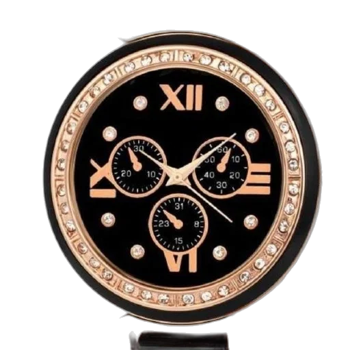jewelry, stylish, wristwatch, black transparent PNG cut-out