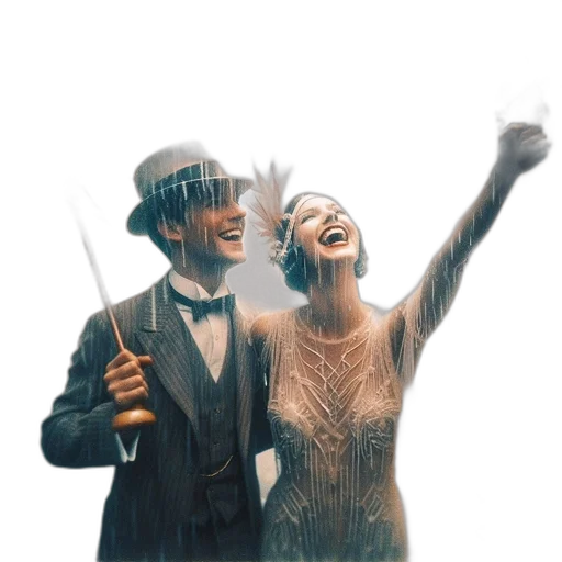 staff, umbrella, hat, mask transparent PNG cut-out