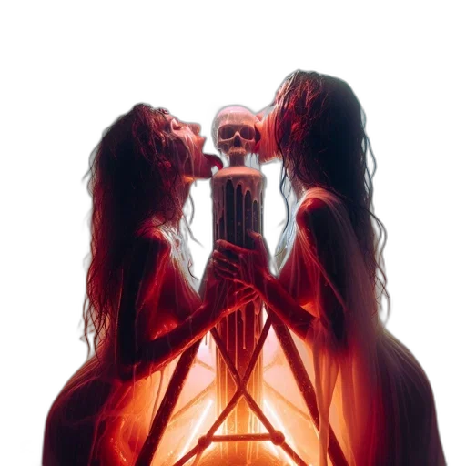 bottle, dress, hair, crown transparent PNG cut-out