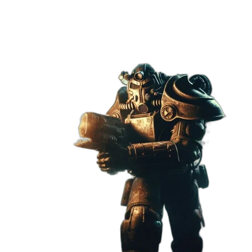 robot, weapon, mask, staff transparent PNG cut-out