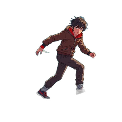 jacket, weapon, creature, sword transparent PNG cut-out