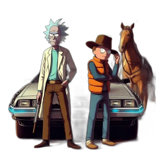 jacket, car, robot, staff transparent PNG cut-out