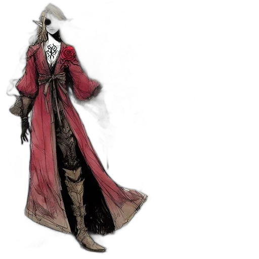 mask, jacket, staff, concept art transparent PNG cut-out