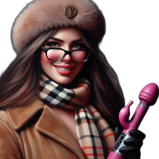 hat, staff, face, jacket transparent PNG cut-out