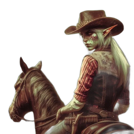 hat, staff, mask, fantasy art transparent PNG cut-out