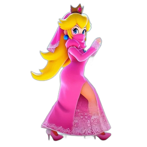 dress, crown, 3d render, concept art transparent PNG cut-out