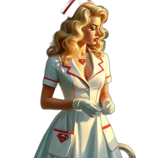 dress, staff, concept art, comic book art transparent PNG cut-out