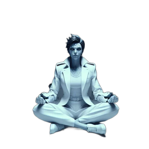 jacket, robot, 3d render, concept art transparent PNG cut-out