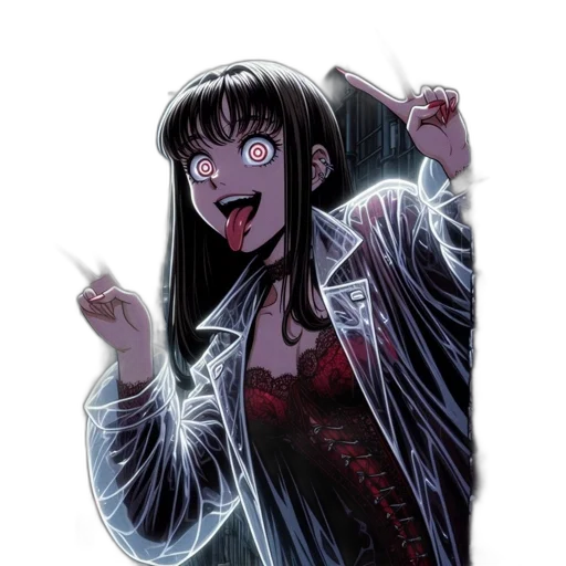 jacket, staff, creature, weapon transparent PNG cut-out