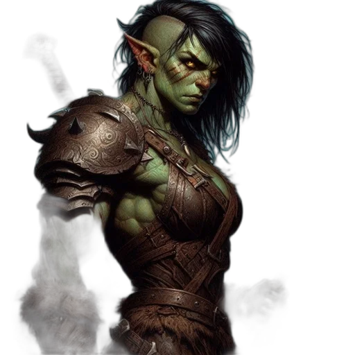 fantasy art, concept art, comic book art, photorealistic transparent PNG cut-out