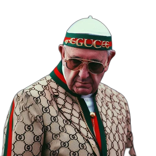 jacket, hat, staff, face transparent PNG cut-out