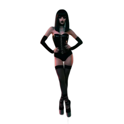 dress, 3d render, concept art, pixel art transparent PNG cut-out