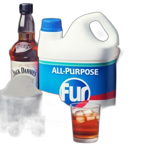 bottle, food, weapon, 3d render transparent PNG cut-out