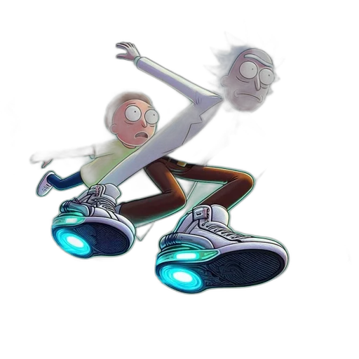 robot, shoes, creature, staff transparent PNG cut-out