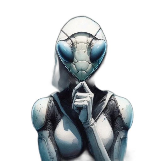 mask, robot, creature, face transparent PNG cut-out