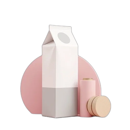 bottle, food, 3d render, pastel transparent PNG cut-out