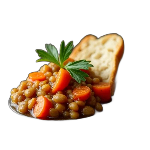 food, crown, photorealistic, 3d render transparent PNG cut-out