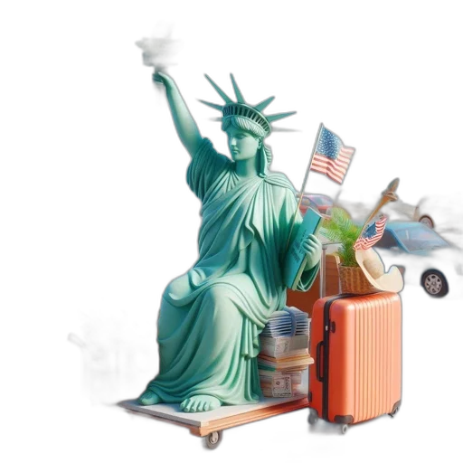 3d render, concept art, photorealistic, statue transparent PNG cut-out
