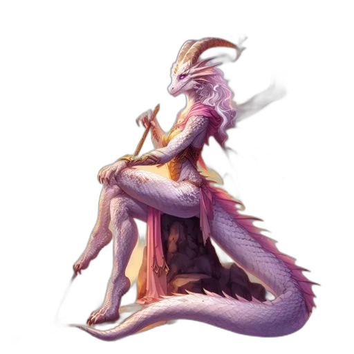dragon, staff, creature, sword transparent PNG cut-out