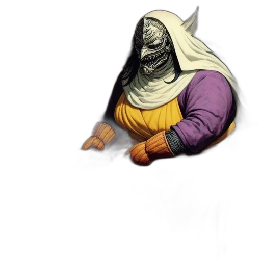 mask, staff, creature, face transparent PNG cut-out