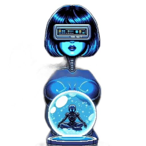 robot, jewelry, concept art, cyberpunk transparent PNG cut-out