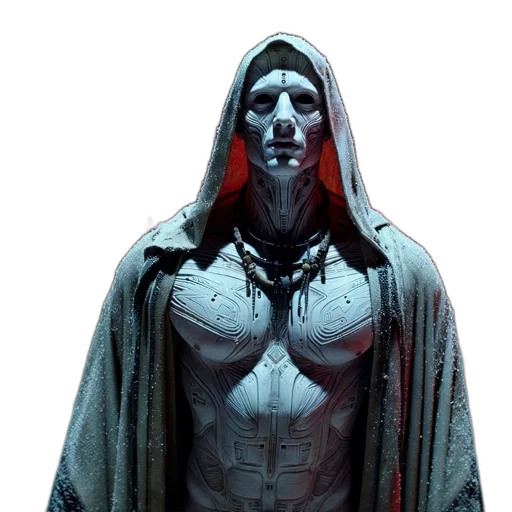 mask, face, jacket, comic book art transparent PNG cut-out