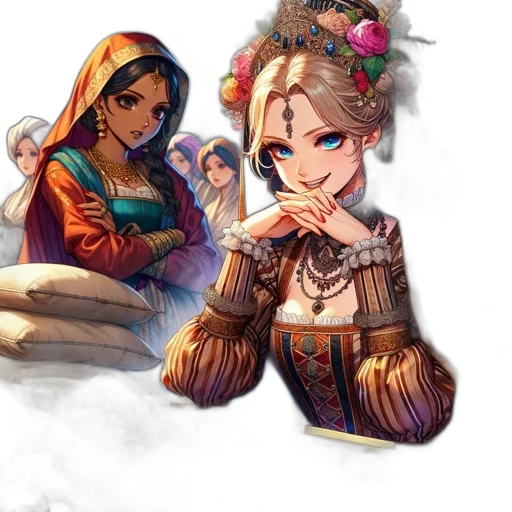 staff, face, jewelry, weapon transparent PNG cut-out