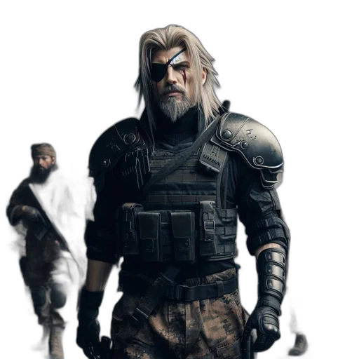 concept art, fantasy art, comic book art, cyberpunk transparent PNG cut-out