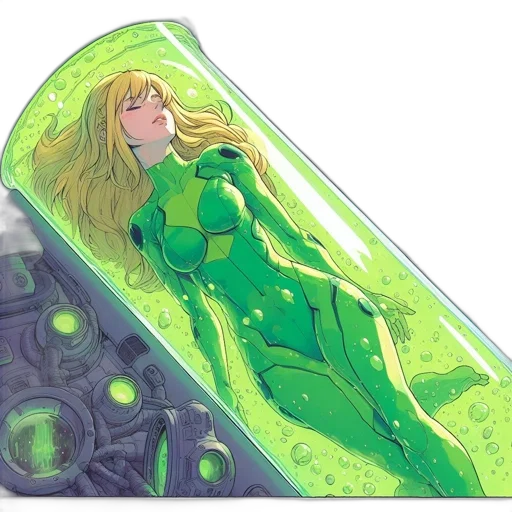 bottle, concept art, comic book art, fantasy art transparent PNG cut-out
