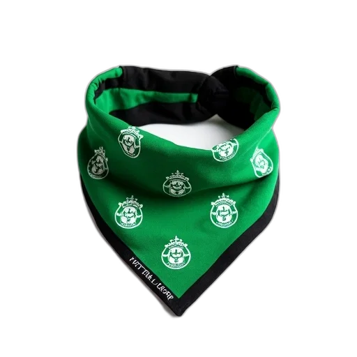 jewelry, green, bandana, black transparent PNG cut-out