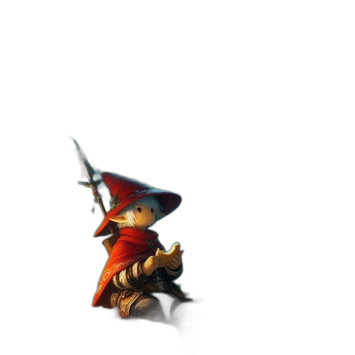 staff, sword, hat, dragon transparent PNG cut-out