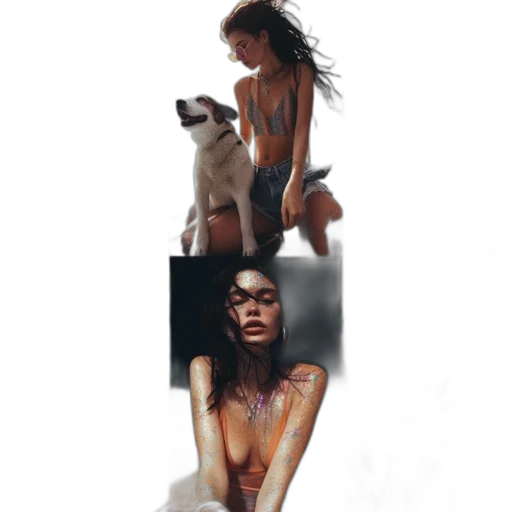concept art, photorealistic, fantasy art, oil painting transparent PNG cut-out
