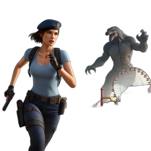 creature, concept art, 3d render, fantasy art transparent PNG cut-out