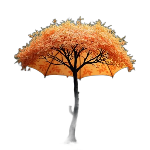 umbrella, tree, hat, crown transparent PNG cut-out