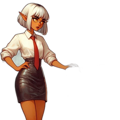 staff, dress, jacket, concept art transparent PNG cut-out
