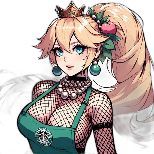dress, crown, anime, pixel art transparent PNG cut-out