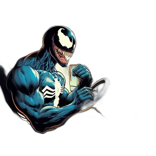 mask, comic book art, concept art, 3d render transparent PNG cut-out