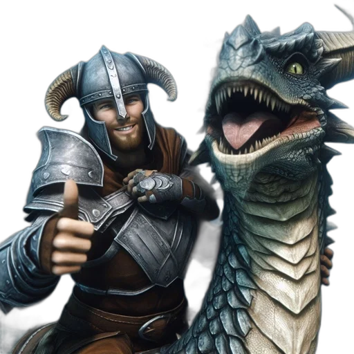 dragon, sword, fantasy art, concept art transparent PNG cut-out