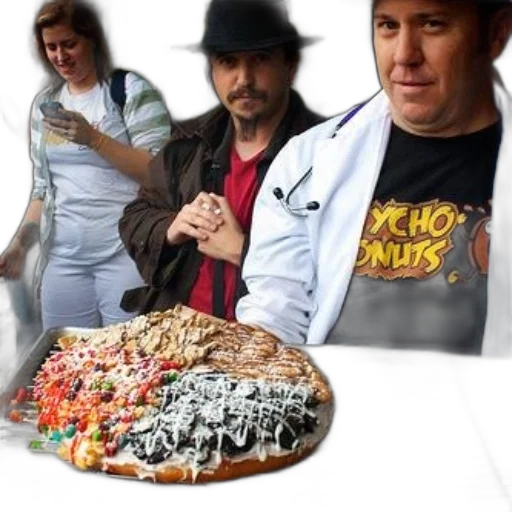 food, staff, jacket, man transparent PNG cut-out